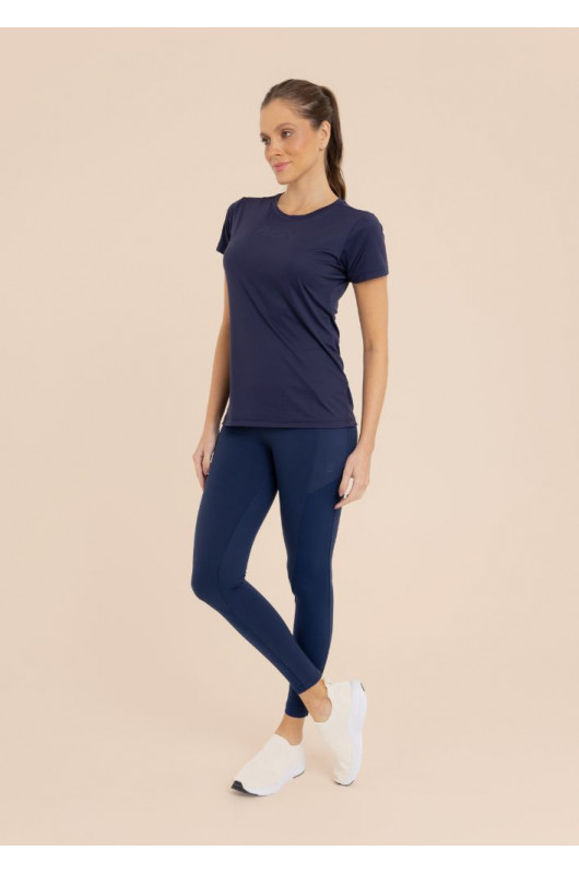 Camiseta Fitness Feminina Marinho - 24271407