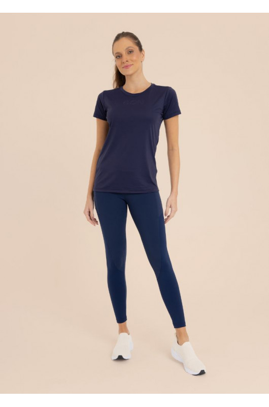 Camiseta Fitness Feminina Marinho - 24271407