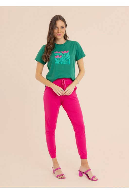Camiseta Feminina Basic Estampada - 24271423