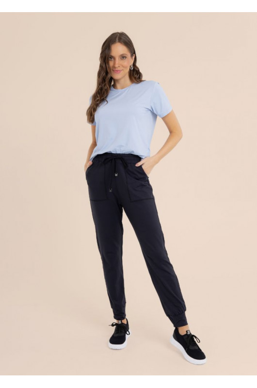 Camiseta Basic Feminina Azul Claro - 24271264