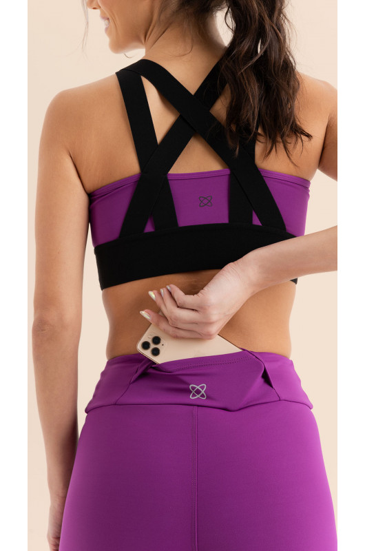 Legging Authentic Feminina Roxa - 24271489 