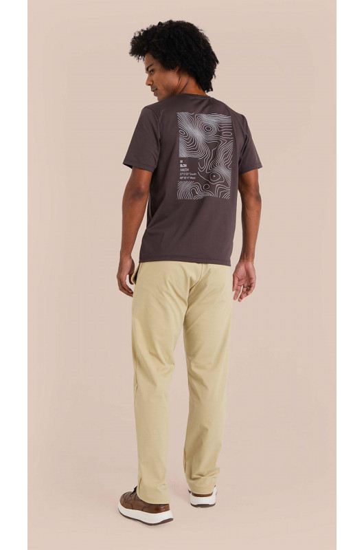 Calça Alfaiataria Masculina Khaki B.ON - 24271561