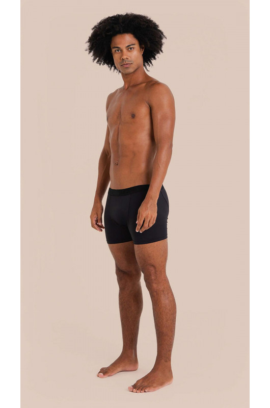Cueca Boxer Masculina Preta - 24271446