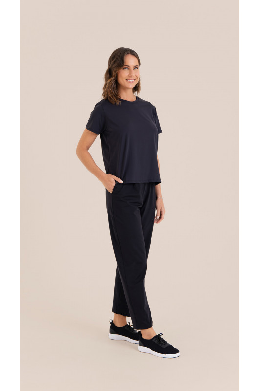 Camiseta B.ON Air Feminina Preta - 24271608 