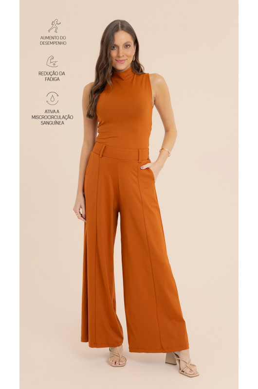 Regata Gola Alta Feminina Ochre - 24271414