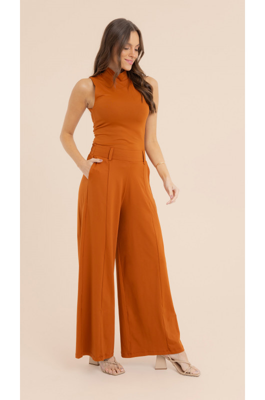 Regata Gola Alta Feminina Ochre - 24271414