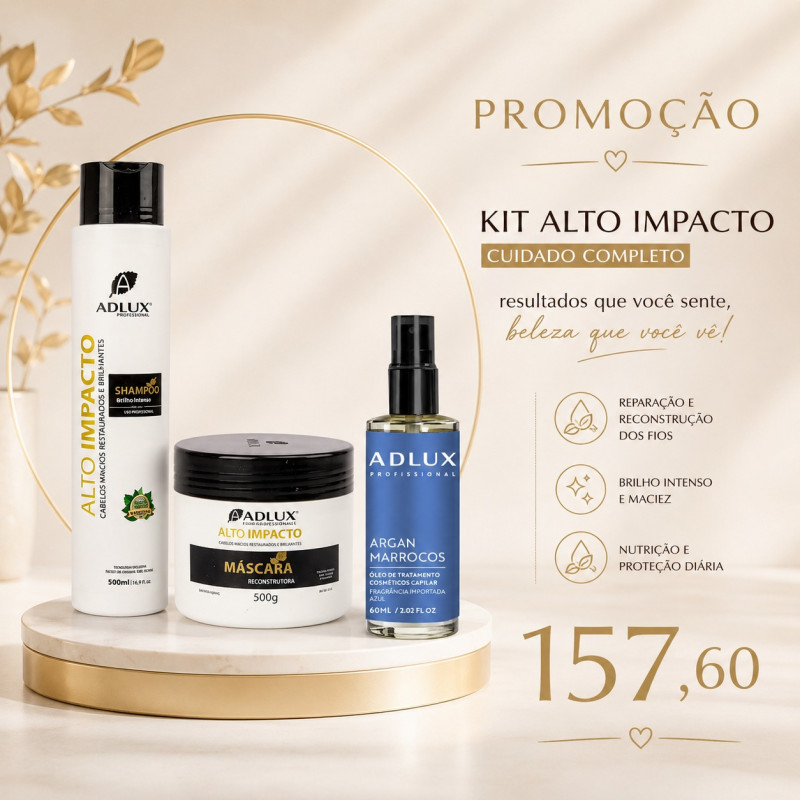 PROMOÇÃO KIT ALTO + ARGAN AZUL 60 ML