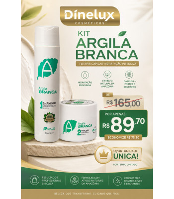 Kit Argila Branca Manutenção