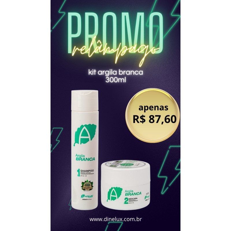 Kit Argila Branca Manutenção