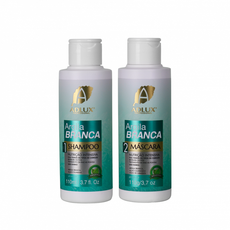 Kit Mini Argila Branca Manutenção – 110ml