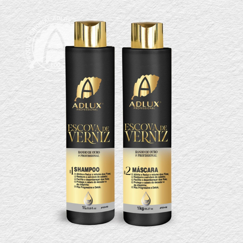 KIT ESCOVA DE VERNIZ PROFISSIONAL - 02 PASSOS