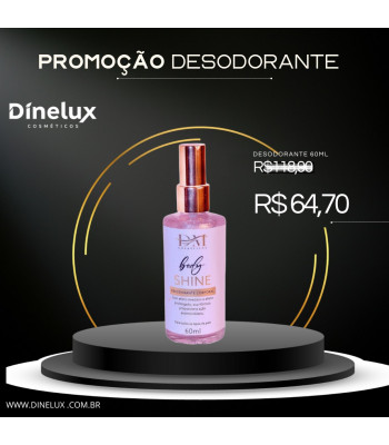 DESODORANTE BODY SHINE - 60ML - DM COSMÉTICOS