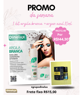 PROMOÇÃO ARGILA BRANCA + ARGAN 