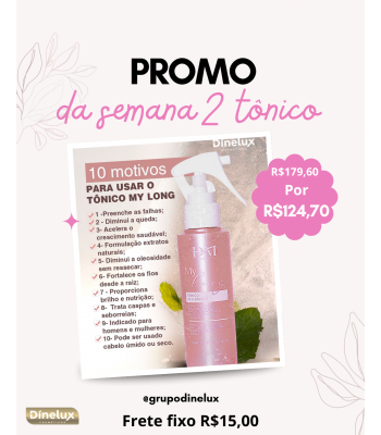 PROMOÇÃO 02 TÔNICO ACELERADOR MY LONG 100 ML