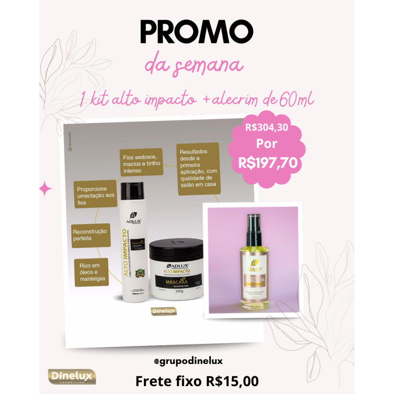PROMOÇÃO KIT ALTO IMPACTO + ALECRIM