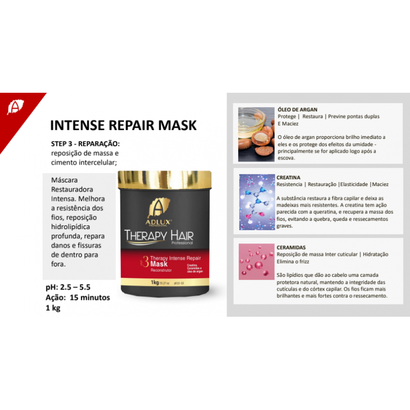 KIT THERAPY HAIR PROFISSIONAL ( 05 PASSOS )