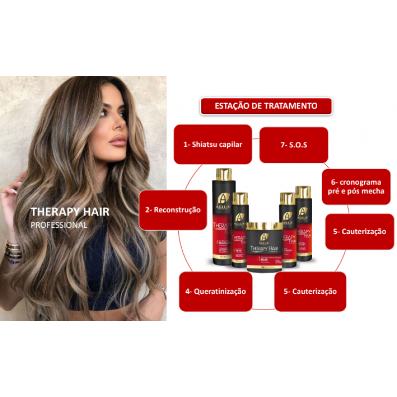KIT THERAPY HAIR PROFISSIONAL ( 05 PASSOS )