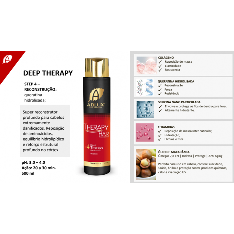 KIT THERAPY HAIR PROFISSIONAL ( 05 PASSOS )