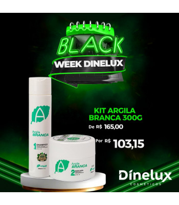 KIT ARGILA BRANCA MANUTENÇÃO - 2 PASSOS