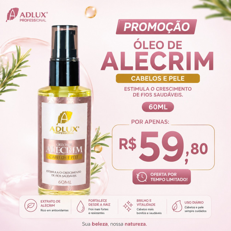 Promoção Óleo alecrim 60ml