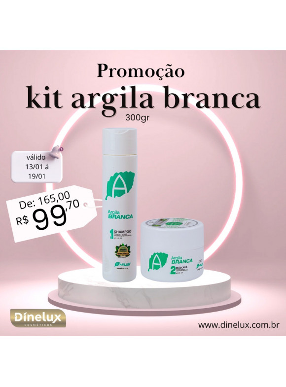 Kit Argila Branca Manutenção