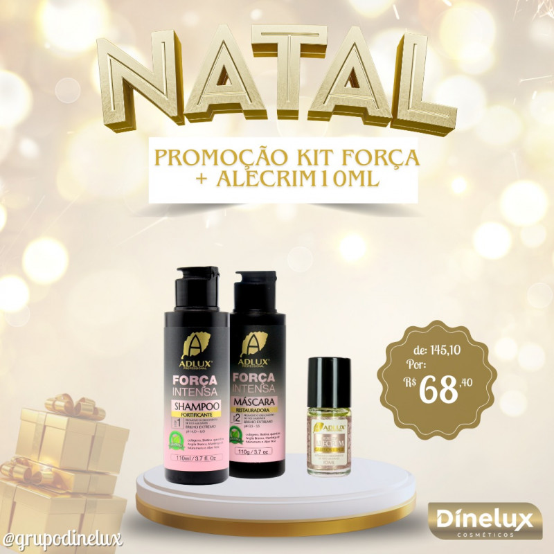 PROMOÇÃO KIT FORÇA 110ML E ALECRIM 10 ML