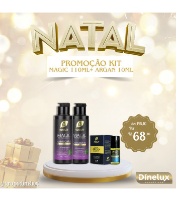 PROMOÇÃO KIT MAGIC 110ML, ARGAN 10ML