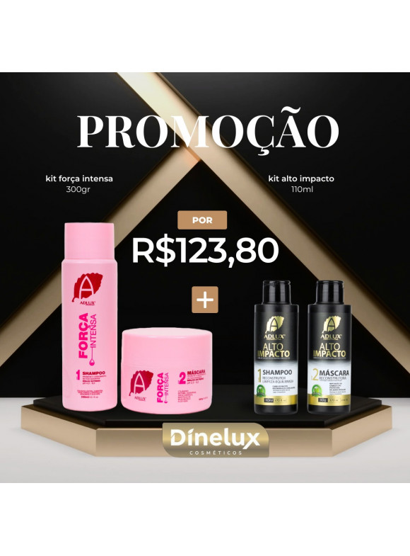 PROMOÇÃO KIT FORCA 300 ML + KIT ALTO 110 ML