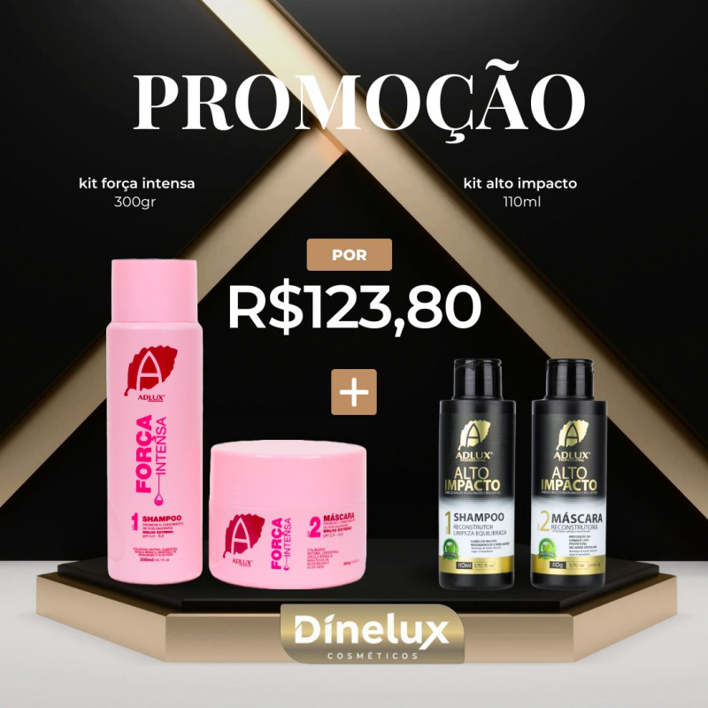 PROMOÇÃO KIT FORCA 300 ML + KIT ALTO 110 ML