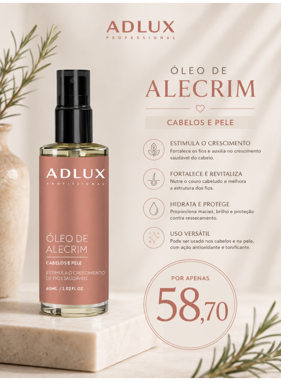 Promoção Óleo alecrim 60ml