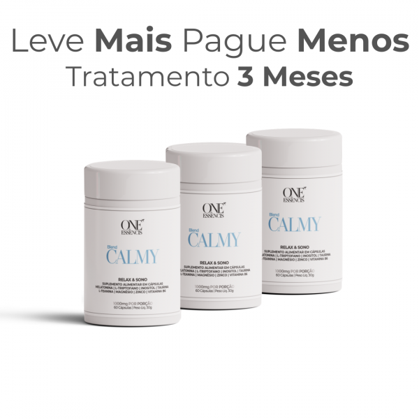 PACK TRATAMENTO 3 MESES BLEND CALMY  SONO, RELAXAMENTO, CORPO E MENTE