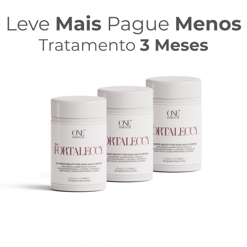 TRATAMENTO 3 MESES FORTALECCY     CABELOS | UNHAS | SOBRANCELHAS