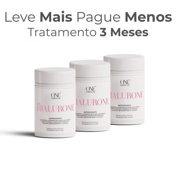 TRATAMENTO 3 MESES HIALURONE          ANTIOXIDANTE | ANTI INFLAMATÓRIO | MULTIVITAMÍNICO FEMININO