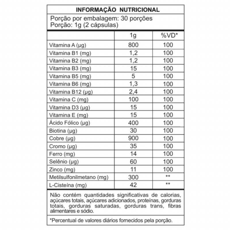 BLEND FORTALECCY CABELOS UNHAS SOBRANCELHAS