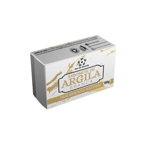 Sabonete em barra de Argila Branca 50g ♦ 8 Pts