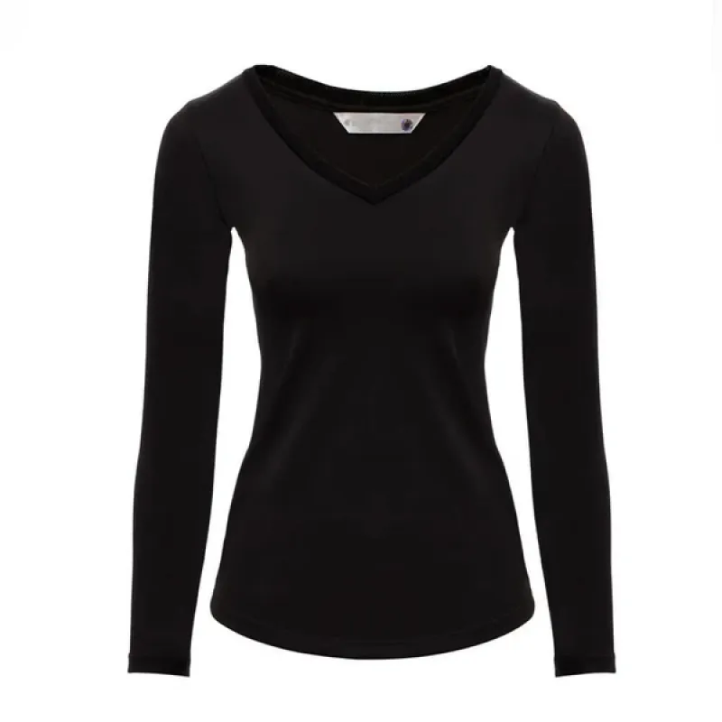 Camiseta de Infravermelho Invel® Funcional  Gola V - Manga Longa - Feminina