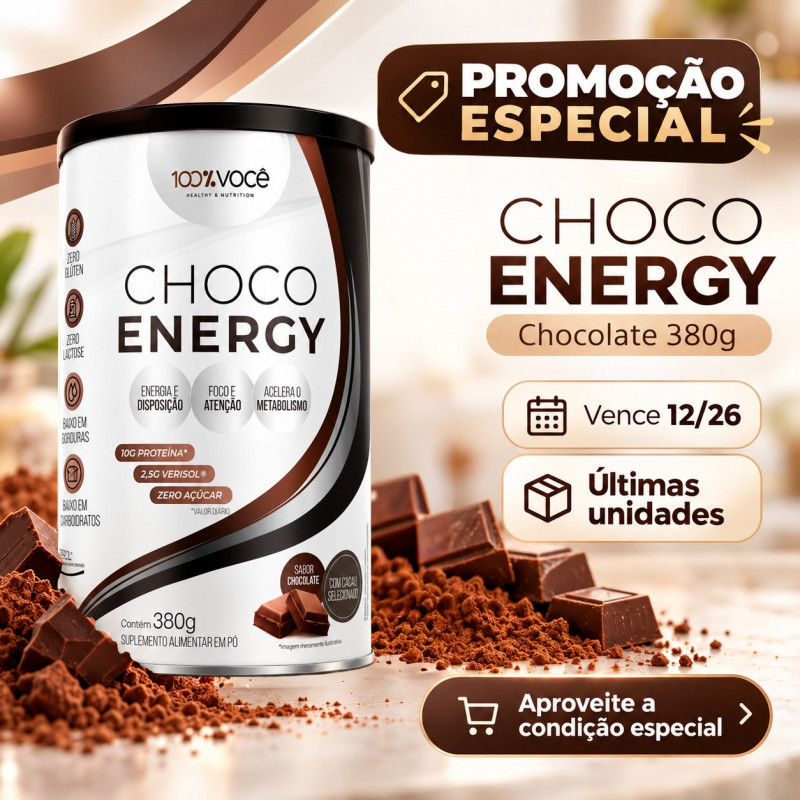 Choco Energy Chocolate 380 gramas