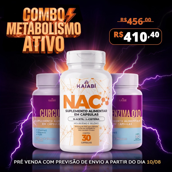 Combo 1 Curcu+, 1 NAC, 1 Coenzima Q10