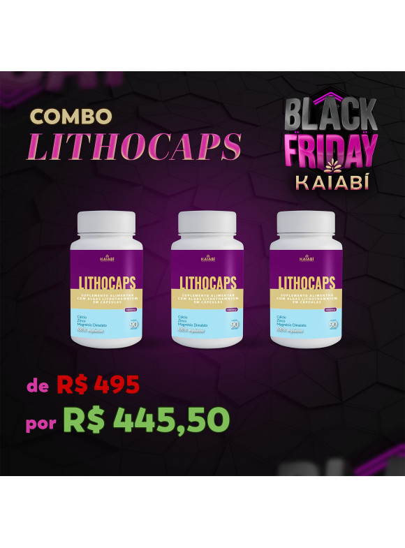Combo 3 LithoCaps 90 Cápsulas.