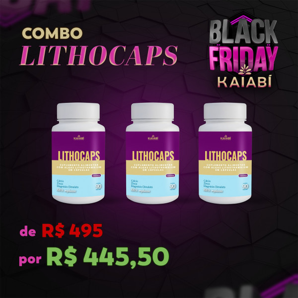 Combo 3 LithoCaps 90 Cápsulas.