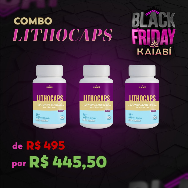 Combo 3 LithoCaps 90 Cápsulas.