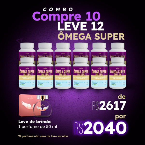 Combo compre 10 leve 12 ômega Super.