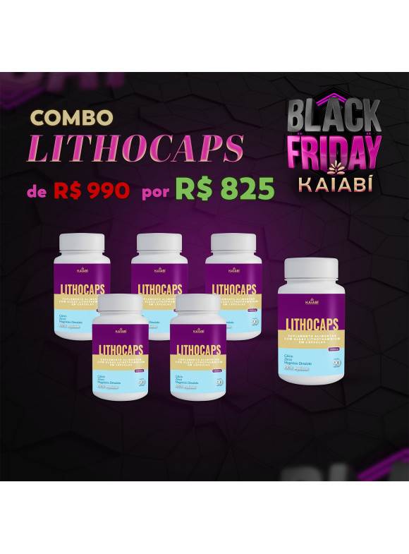 Combo leve 6 pague 5 LithoCaps 90 Cápsulas.