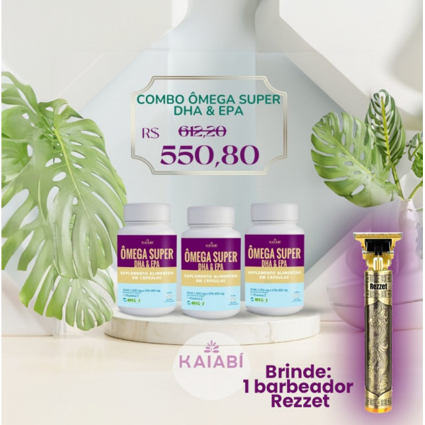 Combo 3 Ômega Super DHA & EPA.