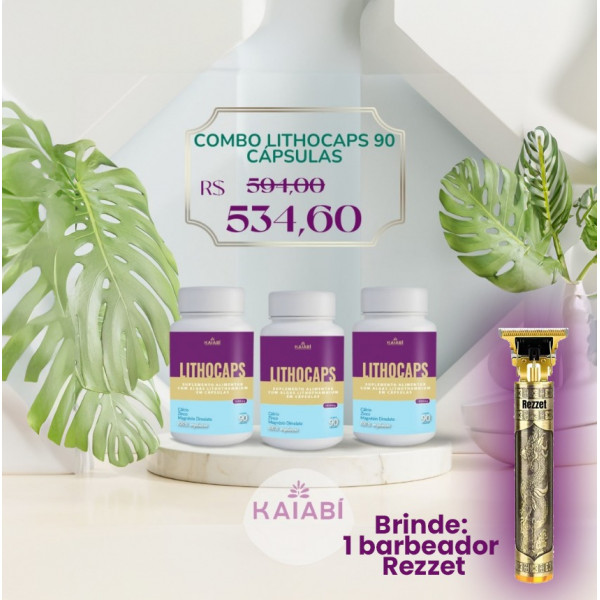 Combo 3 LithoCaps 90 Cápsulas