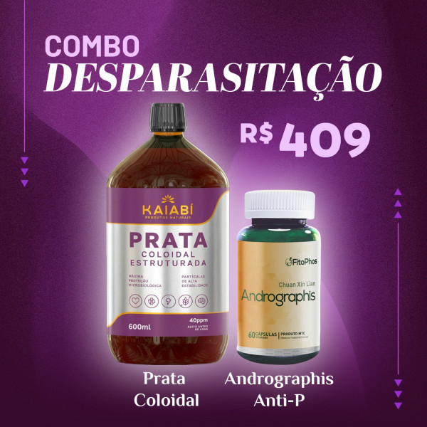 Combo 1 Prata Coloidal + 1 Andrographi Anti-P