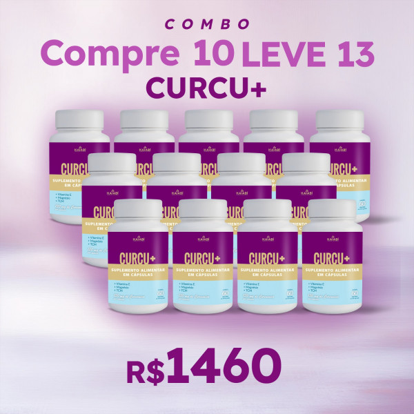 Combo compre 10 leve 13 Curcu+.