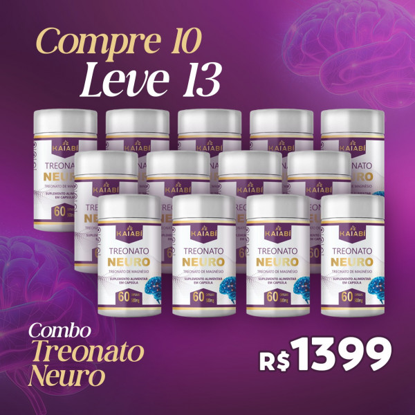 Combo compre 10 leve 13 Treonato Neuro