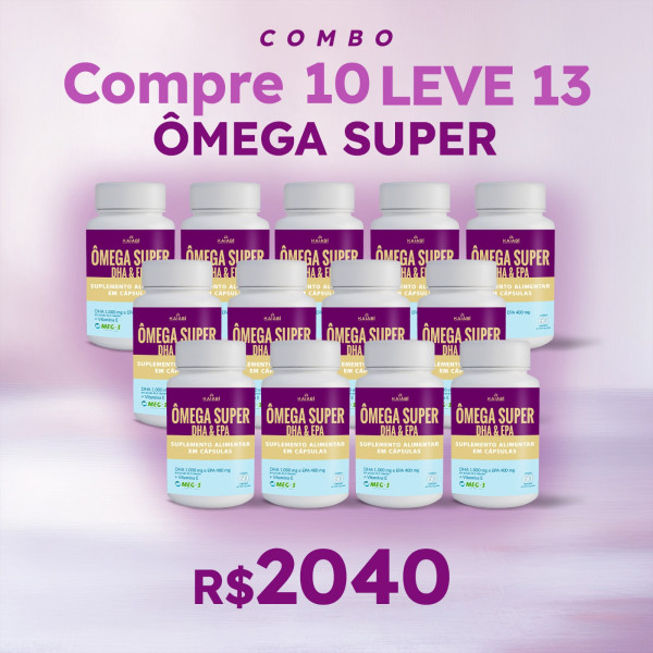 Combo compre 10 leve 13 ômega Super.