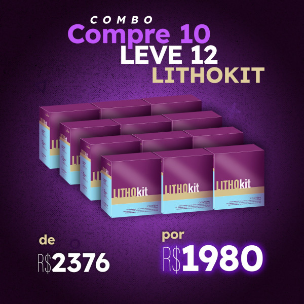 Combo compre 10 leve 12 Lithokit.